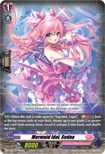 DZ-LBT02/043EN Mermaid Idol, Sedna RR DZLBT02