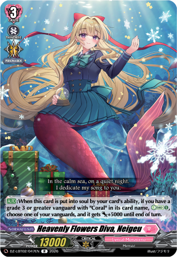 DZ-LBT02/047EN Heavenly Flowers Diva, Neigeu R DZLBT02