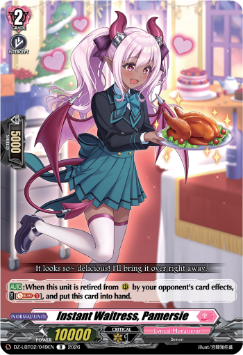 DZ-LBT02/049EN Instant Waitress, Pamersie R DZLBT02