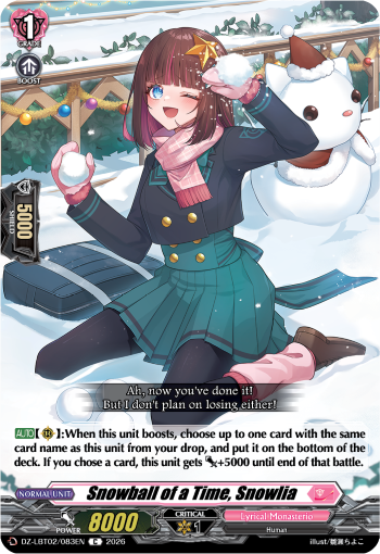 DZ-LBT02/083EN Snowball of a Time, Snowlia C DZLBT02