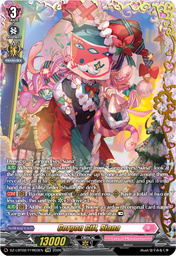 DZ-LBT02/FFR03EN Gorgon Gift, Siana FFR DZLBT02