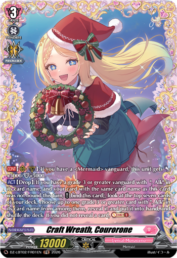 DZ-LBT02/FR01EN Craft Wreath, Courorone FR DZLBT02