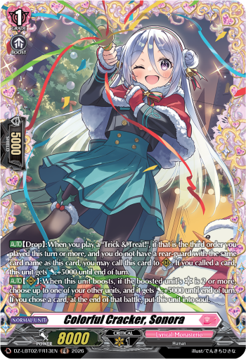 DZ-LBT02/FR13EN Colorful Cracker, Sonora FR DZLBT02