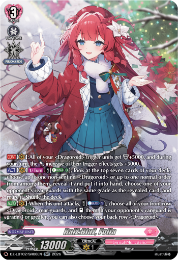 DZ-LBT02/SR06EN RaiZ:BlaZ, Folia SR DZLBT02
