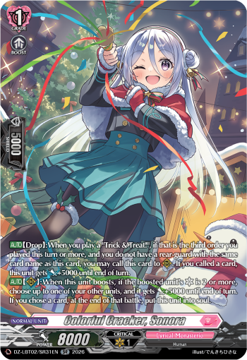 DZ-LBT02/SR31EN Colorful Cracker, Sonora SR DZLBT02