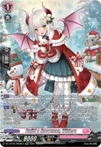 DZ-LBT02/SR38EN Build a Snowman, Whiero SR DZLBT02
