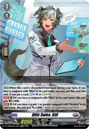 DZ-SS11/Re19EN Blitz Sales, Stil DZSS11