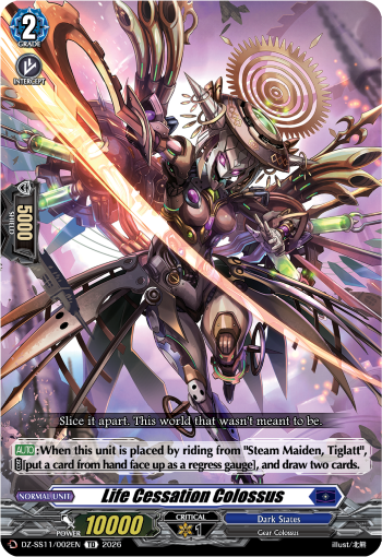DZ-SS11/002EN Life Cessation Colossus TD DZSS11