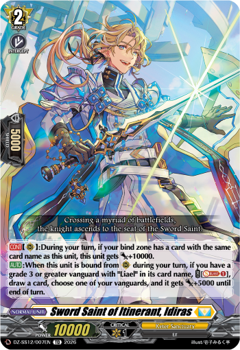DZ-SS12/007EN Sword Saint of Itinerant, Idiras TD DZSS12
