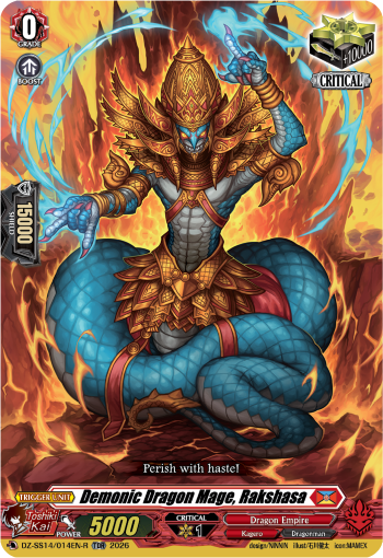 DZ-SS14/014EN-R Demonic Dragon Mage, Rakshasa TDR Dseries