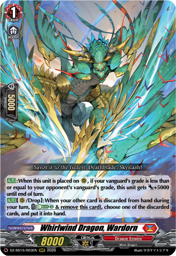 DZ-SS15/003EN Whirlwind Dragon, Wardorn RRR DZSS15
