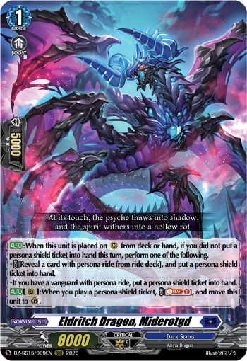DZ-SS15/009EN Fiendish Misfortune Dragon, Miderotgd RRR DZSS15