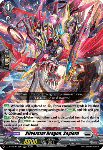 DZ-SS15/012EN Silverstar Dragon, Seyferd RRR DZSS15