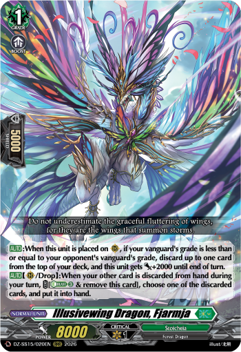 DZ-SS15/020EN Illusivewing Dragon, Fjarmja RRR DZSS15