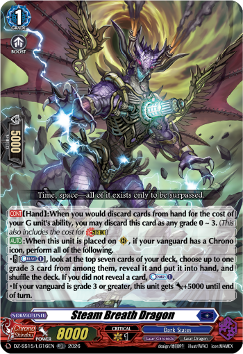 DZ-SS15/LG16EN Steam Breath Dragon LGRR DZSS15