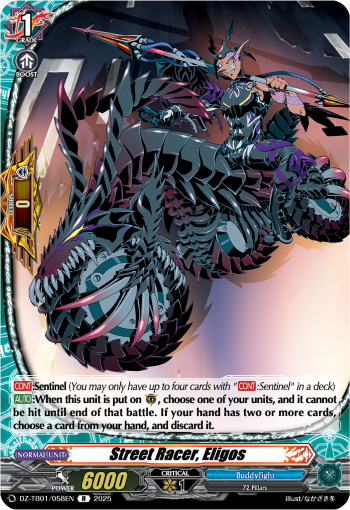 DZ-TB01/058EN Street Racer, Eligos R DZTB01