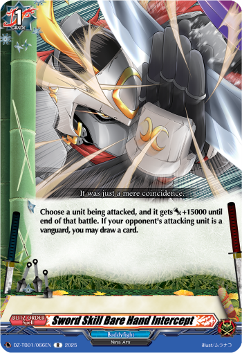DZ-TB01/066EN Sword Skill Bare Hand Intercept R DZTB01