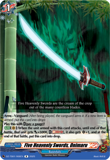 DZ-TB01/068EN Five Heavenly Swords, Onimaru R DZTB01