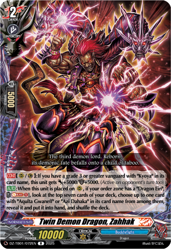 DZ-TB01/072EN Twin Demon Dragon, Zahhak R DZTB01