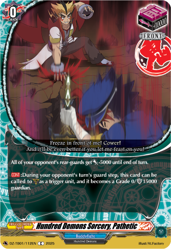 DZ-TB01/112EN Hundred Demons Sorcery, Pathetic C DZTB01