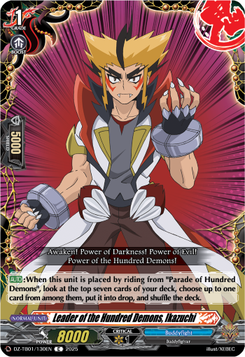 DZ-TB01/130EN Leader of the Hundred Demons, Ikazuchi C DZTB01