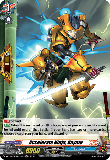 DZ-TB01/H53EN Accelerate Ninja, Hayate H DZTB01