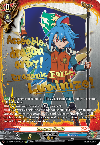 DZ-TB01/SFR02EN Dragon World SFR DZTB01