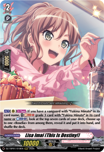 DZ-TBP01/018EN Lisa Imai [This Is Destiny!] RRR DZTBP01