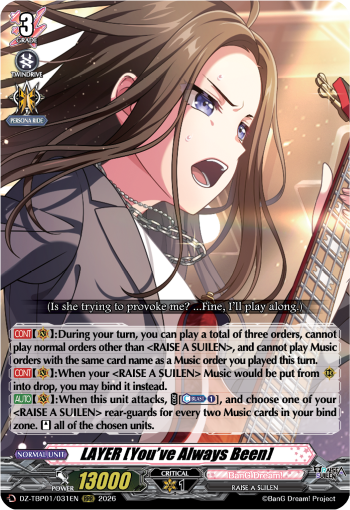 DZ-TBP01/031EN LAYER [You've Always Been] RRR DZTBP01