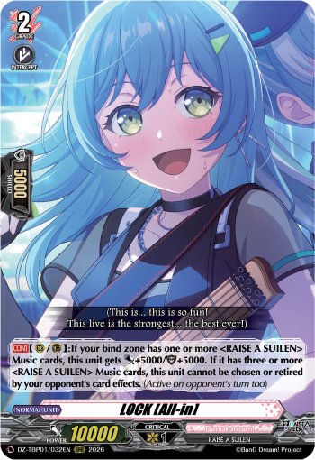 DZ-TBP01/032EN LOCK [All-in] RRR DZTBP01