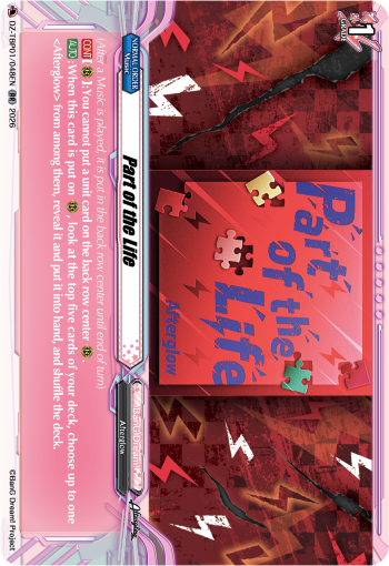 DZ-TBP01/048EN Part of the Life RR DZTBP01