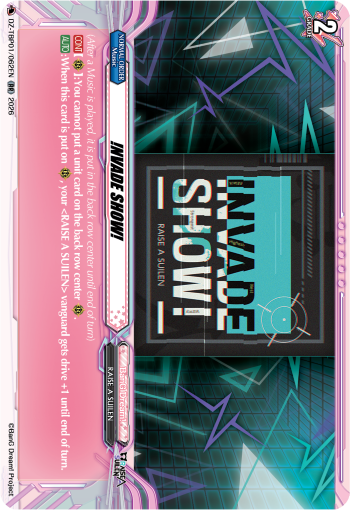 DZ-TBP01/062EN !NVADE SHOW! RR DZTBP01