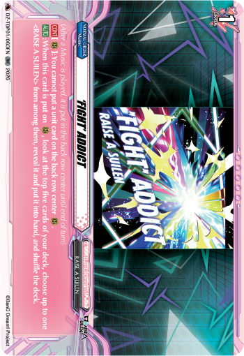 DZ-TBP01/063EN ‘FIGHT’ ADDICT RR DZTBP01