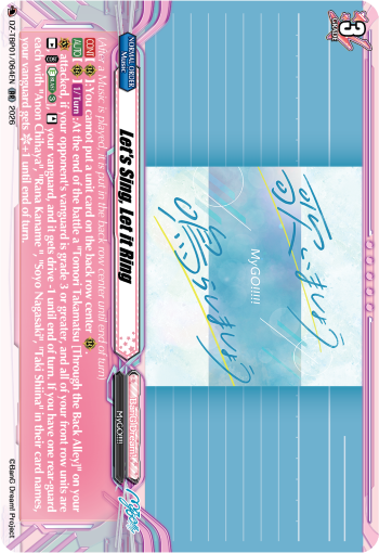 DZ-TBP01/064EN Let's Sing, Let it Ring RR DZTBP01