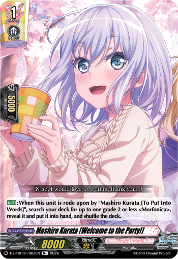 DZ-TBP01/083EN Mashiro Kurata [Welcome to the Party!] R+ DZTBP01