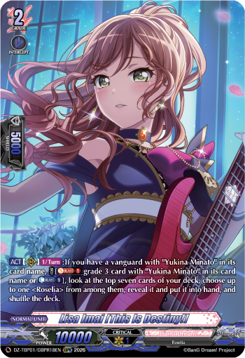 DZ-TBP01/GBPR18EN Lisa Imai [This Is Destiny!] GBPR DZTBP01