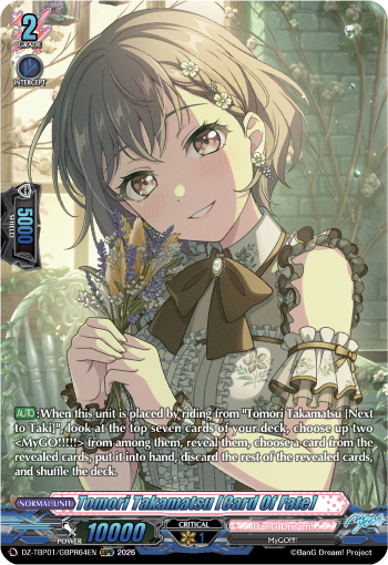 DZ-TBP01/GBPR64EN Tomori Takamatsu [Card Of Fate] GBPR DZTBP01