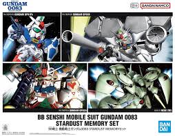 BB SENSHI MOBILE SUIT GUNDAM 0083 STARDUST MEMORY SET gunpla