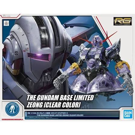 RG 1/144 THE GUNDAM BASE LIMITED ZEONG [CLEAR COLOR] gunpla