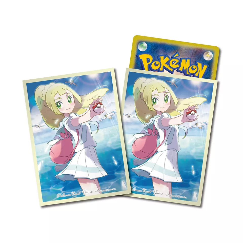 Pokemon Card Game Deck Shield Good luck Lillie sleeves x 64P