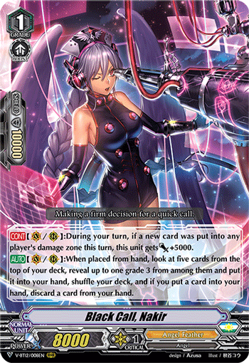 V-BT12/008EN Black Call, Nakir RRR