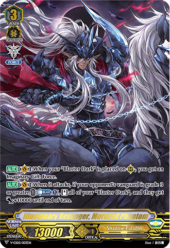 V-CS02/003EN Illusionary Revenger, Mordred Phantom PR Vseries