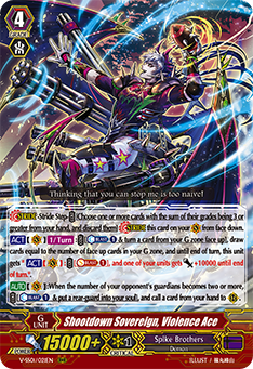 V-SS01/021EN Shootdown Sovereign, Violence Ace RRR